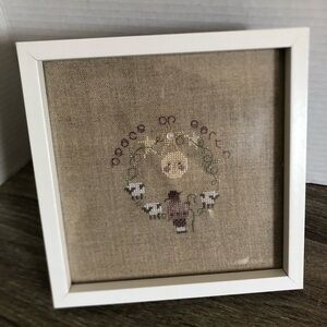 Peace on Earth Framed Cross Stitch